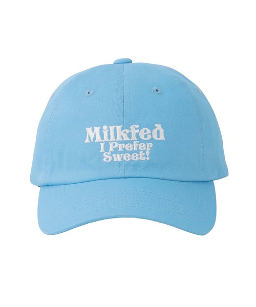 MILKFED.（ミルクフェド）の「I PREFER SWEET MILKFED. CAP（キャップ・レディース・ライトブルー/ブラック/ピンク・ONE SIZE）」の7枚目の写真