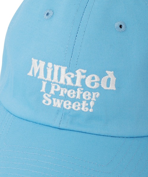 MILKFED.（ミルクフェド）の「I PREFER SWEET MILKFED. CAP（キャップ・レディース・ライトブルー/ブラック/ピンク・ONE SIZE）」の10枚目の写真