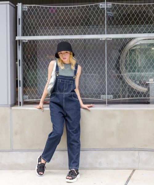 SpRay（スプレイ）の「デニムサロペット（サロペット/オーバーオール・レディース・サックスブルー/ブルー・MEDIUM/LARGE）」の16枚目の写真