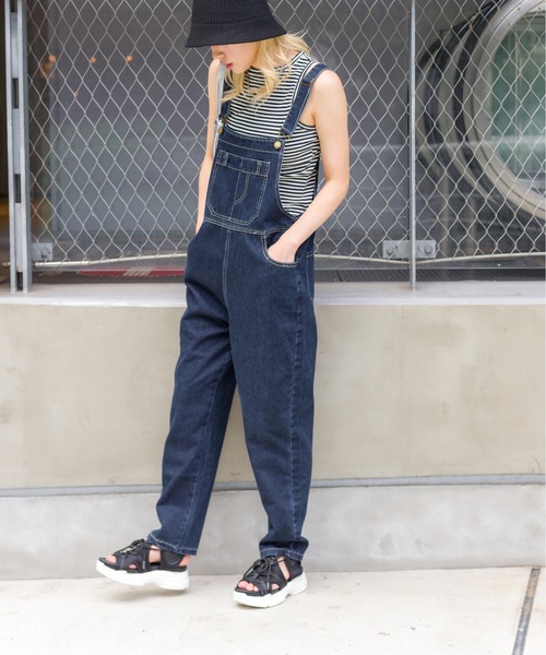 SpRay（スプレイ）の「デニムサロペット（サロペット/オーバーオール・レディース・サックスブルー/ブルー・MEDIUM/LARGE）」の21枚目の写真