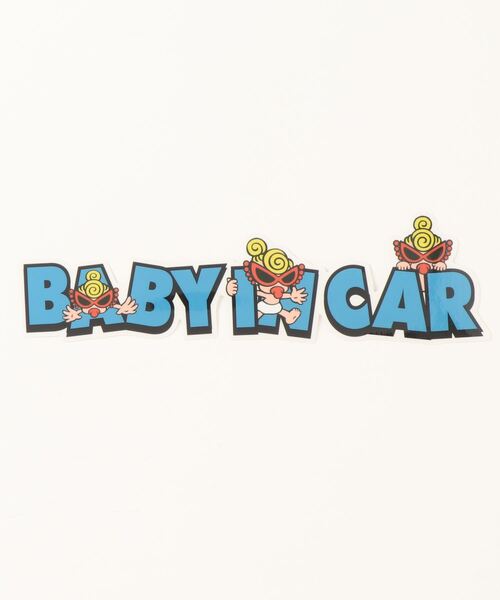 HYSTERIC MINI（ヒステリックミニ）の「Hystericmini FUNLANDBABYINCARSTICKER（ベビーカー/ベビーカー用品・キッズ・ブルー/サックスブルー・FREE）」の2枚目の写真