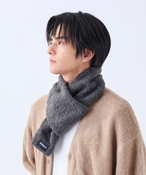 ユニセックス 洗える コンパクトダウンマフラー（マフラー）｜estaa