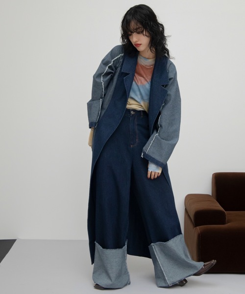 VACANCY（ヴァカンシー）の「リバーシブルデニムコート（デニムジャケット・レディース・ダークインディゴブルー/ブラック・FREE）」の18枚目の写真