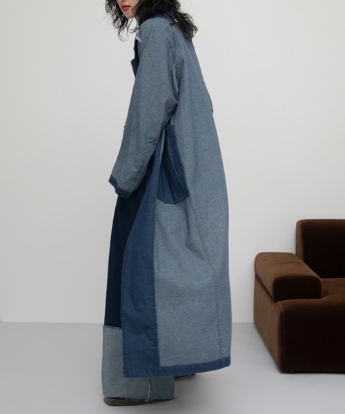VACANCY（ヴァカンシー）の「リバーシブルデニムコート（デニムジャケット・レディース・ダークインディゴブルー/ブラック・FREE）」の19枚目の写真