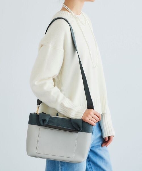 le.coeur blanc（ルクールブラン）の「PUパーテーショントート（トートバッグ・レディース・ブラック/アイボリー/グレー・FREE）」の13枚目の写真