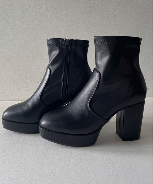 one wayザッカ（ワンウェイザッカ）の「ストレッチショートブーツ（ブーツ・レディース・ブラック/ブラック系その他/ベージュ・SMALL/MEDIUM/X-LARGE/LARGE）」の9枚目の写真