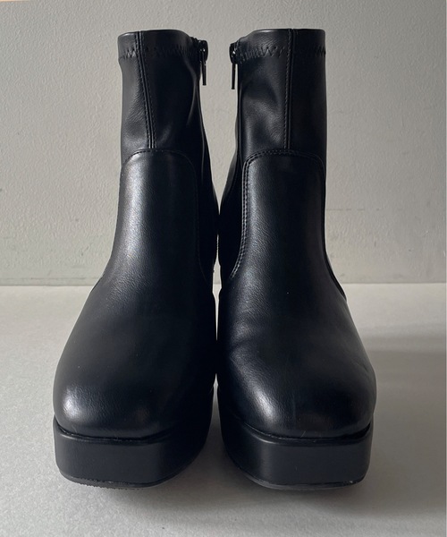 one wayザッカ（ワンウェイザッカ）の「ストレッチショートブーツ（ブーツ・レディース・ブラック/ブラック系その他/ベージュ・SMALL/MEDIUM/X-LARGE/LARGE）」の11枚目の写真