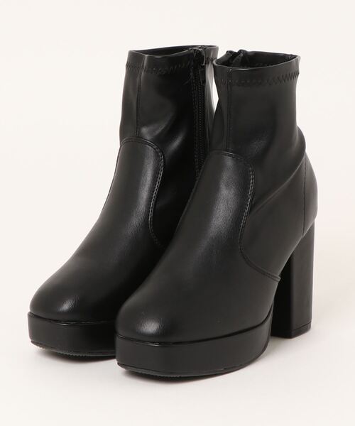 one wayザッカ（ワンウェイザッカ）の「ストレッチショートブーツ（ブーツ・レディース・ブラック/ブラック系その他/ベージュ・SMALL/MEDIUM/X-LARGE/LARGE）」の6枚目の写真