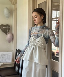 L.H.P | 【ZOZOTOWN限定】LHP×IMOKO/ペプラムホルターキャミビスチェ(ベスト)