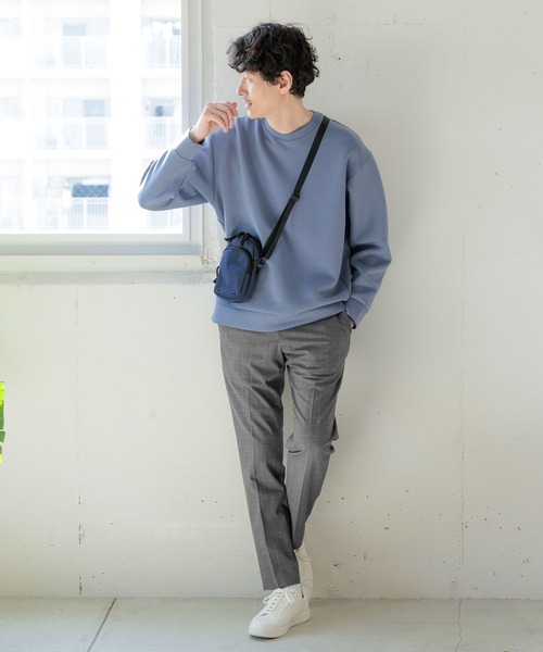 GLOBAL WORK（グローバルワーク）の「ライトクッションクルー/704831（スウェット・メンズ・ライトグレー/チャコールグレー/ライトブルー/ホワイト系その他2・MEDIUM/X-LARGE/SMALL/LARGE）」の6枚目の写真