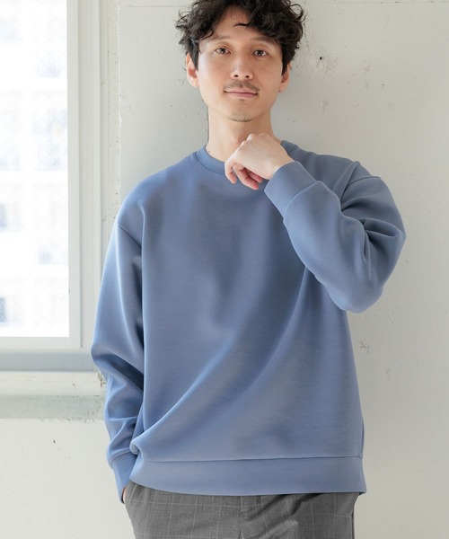 GLOBAL WORK（グローバルワーク）の「ライトクッションクルー/704831（スウェット・メンズ・ライトグレー/チャコールグレー/ライトブルー/ホワイト系その他2・MEDIUM/X-LARGE/SMALL/LARGE）」の8枚目の写真