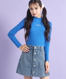 吸湿発熱加工プチハイネックトップス