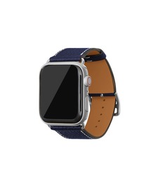 シュリンク Apple Watch レザーバンド【44mm/45mm/46mm/49mm, M/Lサイズ】 (アダプター：シルバー)
