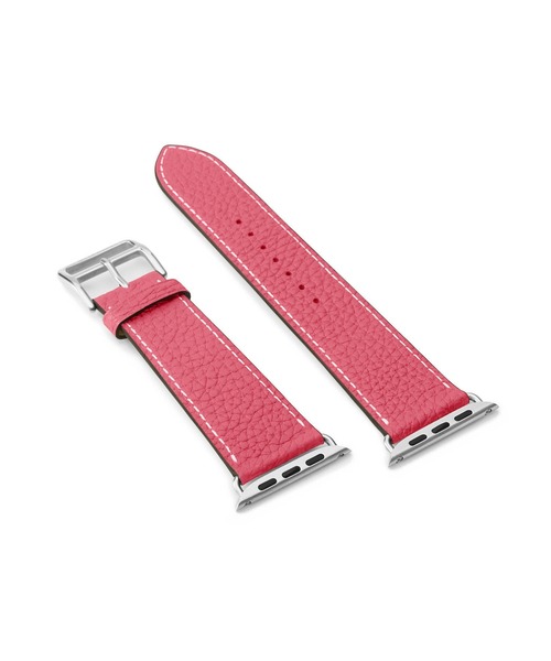 BONAVENTURA(ボナベンチュラ)の「シュリンク Apple Watch レザーバンド【44mm/45mm/46mm/49mm, M/Lサイズ】 (アダプター:シルバー)(デジタル腕時計・レディース・ベージュ系その他/ブルー/ブラウン/ネイビー/ブラック/チャコールグレー/オレンジ/ライトグレー/アイボリー/コーラルピンク・FREE)」の14枚目の写真