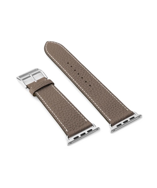 BONAVENTURA(ボナベンチュラ)の「シュリンク Apple Watch レザーバンド【44mm/45mm/46mm/49mm, M/Lサイズ】 (アダプター:シルバー)(デジタル腕時計・レディース・ベージュ系その他/ブルー/ブラウン/ネイビー/ブラック/チャコールグレー/オレンジ/ライトグレー/アイボリー/コーラルピンク・FREE)」の17枚目の写真
