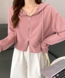 セール】パーカー（ピンク/桃色系・ジップアップ）ファッション