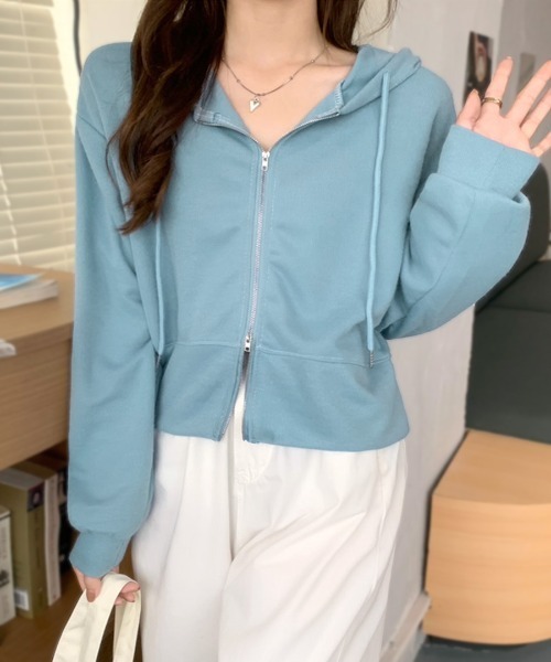 Double zip parker short — короткая парка на двойной молнии