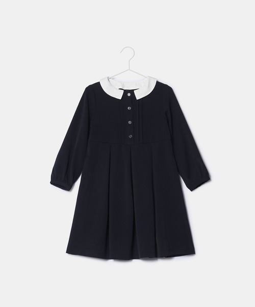 ROPE' PICNIC（ロペピクニック）の「【KIDS】襟取り外しピンタックワンピース/セレモニー（ワンピース・キッズ・ネイビー・130/150/120/140/110）」の2枚目の写真