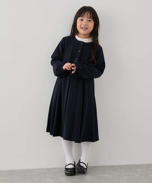 ROPE' PICNIC（ロペピクニック）の「【KIDS】襟取り外しピンタックワンピース/セレモニー（ワンピース・キッズ・ネイビー・130/150/120/140/110）」の18枚目の写真