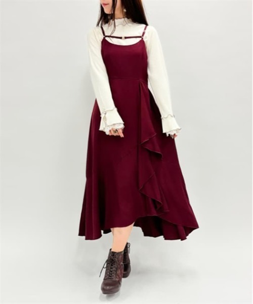 axes femme フリル キャミワンピース チュニック TS341X98P_016352f9ea8193f3c72b