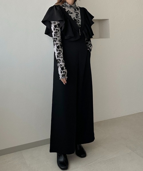 apres jour clair(アプレジュールクレア)の「【apres jour clair】花柄シアートップス【ZOZOTOWN限定アイテム】(Tシャツ/カットソー・レディース・グレー/アイボリー・X-LARGE/フリー)」の12枚目の写真
