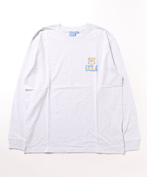 UCLA(ユーシーエルエー)の「【UCLA】 空紡糸天竺 L/SプリントTEE(Tシャツ/カットソー・メンズ・ホワイト/ブラック/ホワイト系・2/3)」の2枚目の写真