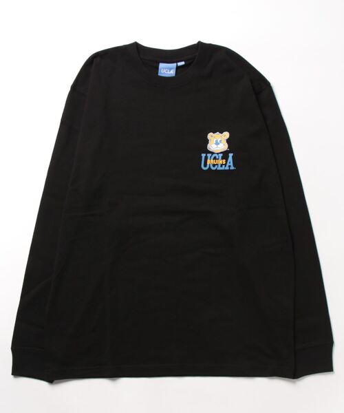 UCLA(ユーシーエルエー)の「【UCLA】 空紡糸天竺 L/SプリントTEE(Tシャツ/カットソー・メンズ・ホワイト/ブラック/ホワイト系・2/3)」の3枚目の写真