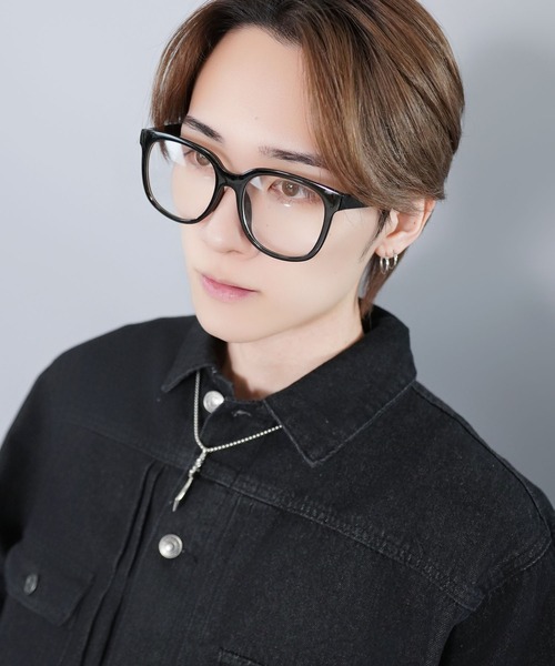 SPINNS（スピンズ）の「黒縁伊達メガネ/大き目レンズ/太フレーム/ユニセックス対応（メガネ・メンズ・A・ONESIZE）」の9枚目の写真