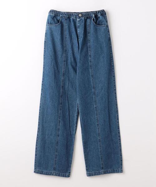 green label relaxing（グリーンレーベルリラクシング）の「TJ シャンブレー パンツ 140cm-160cm（デニムパンツ・キッズ・コバルトブルー/ブラック・140cm/160cm/150cm）」の2枚目の写真