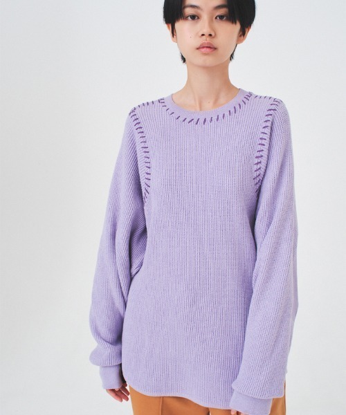 soduk（スドーク）の「thermal knit pullover（Tシャツ/カットソー