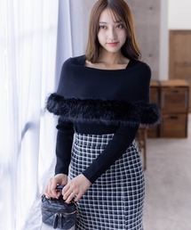 clear | ケープファーニットトップス≪2023AW新作≫(ニット/セーター)