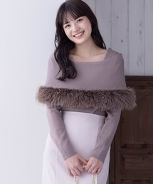 clear | ケープファーニットトップス≪2023AW新作≫(ニット/セーター)