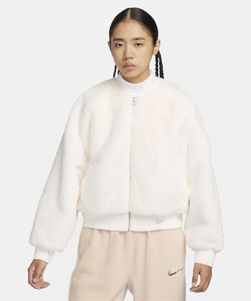 新品ナイキ リバーシブル フェイクファー ボンバージャケット NERGY(ナージー) / 【NIKE】リバーシブル フェイクファー