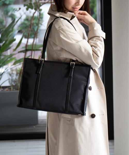 SETUP7(セットアップセブン)の「【SETUP7】レディースA4対応ビジネスバッグ YMX(ビジネスバッグ・レディース・ブラック系その他2/ブラック・FREE)」の1枚目の写真