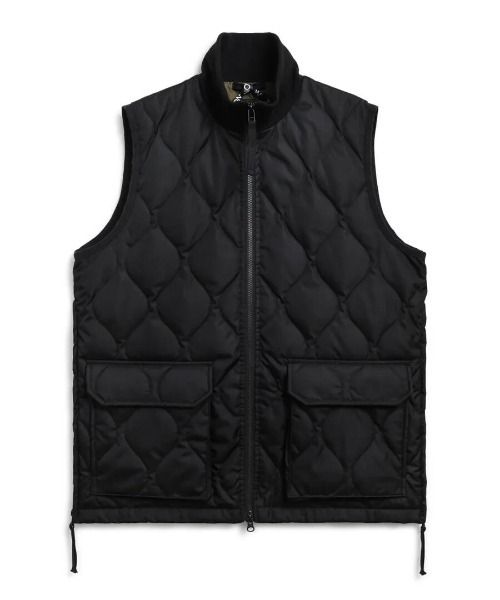 TAION(タイオン)の「MILITARY LIB TURTLENECK W-ZIP DOWN VEST 012ZML-1(ダウンベスト・メンズ・ブラック・LARGE/X-LARGE/XX-LARGE/MEDIUM/SMALL)」の10枚目の写真