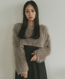 VANNIE U | シャギークロップドトップス(Tシャツ/カットソー)