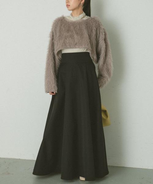 VANNIE U（ヴァニーユー）の「シャギークロップドトップス（Tシャツ/カットソー・レディース・グレー/アイボリー/ピンク・FREE）」の7枚目の写真