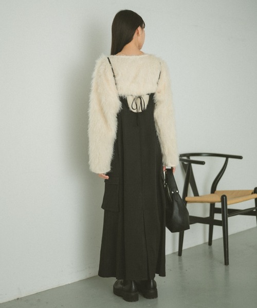 VANNIE U（ヴァニーユー）の「シャギークロップドトップス（Tシャツ/カットソー・レディース・グレー/アイボリー/ピンク・FREE）」の19枚目の写真