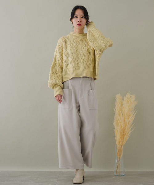 KATHARINE ROSS(キャサリンロス)の「【KATHARINE ROSS】【ZOZO限定】ケーブルニットプルオーバー(ニット/セーター・レディース・グレー/ピンクベージュ/イエロー・MEDIUM)」の17枚目の写真