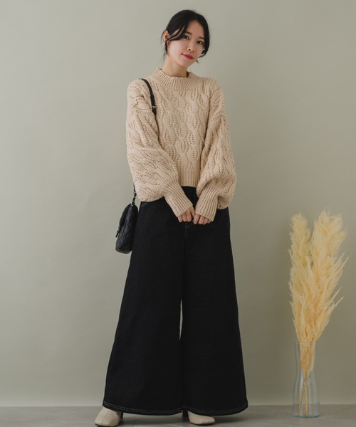 KATHARINE ROSS(キャサリンロス)の「【KATHARINE ROSS】【ZOZO限定】ケーブルニットプルオーバー(ニット/セーター・レディース・グレー/ピンクベージュ/イエロー・MEDIUM)」の16枚目の写真