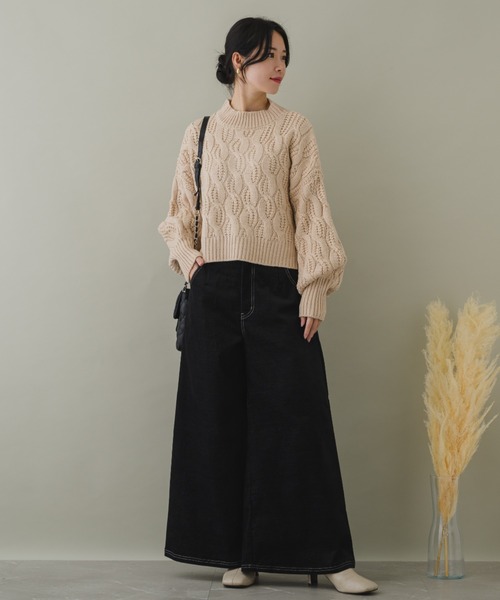 KATHARINE ROSS(キャサリンロス)の「【KATHARINE ROSS】【ZOZO限定】ケーブルニットプルオーバー(ニット/セーター・レディース・グレー/ピンクベージュ/イエロー・MEDIUM)」の12枚目の写真