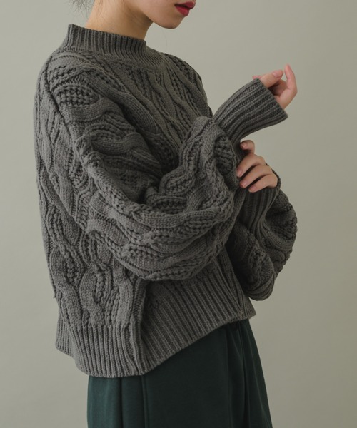 KATHARINE ROSS(キャサリンロス)の「【KATHARINE ROSS】【ZOZO限定】ケーブルニットプルオーバー(ニット/セーター・レディース・グレー/ピンクベージュ/イエロー・MEDIUM)」の20枚目の写真