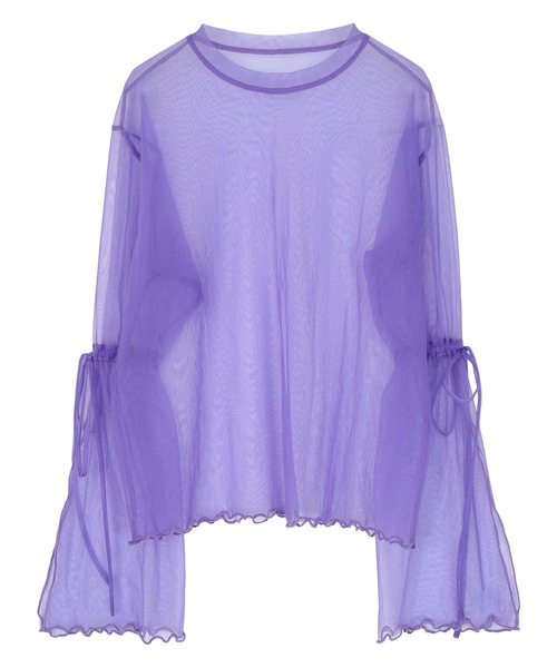 【mici】スリットスリーブカットソー miette tシャツ スリットスリーブシアートップス レディース