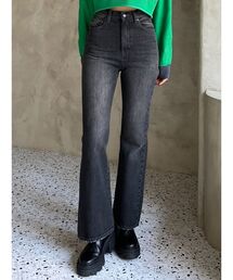 EMODA | ヴィンテージライクハイウエストフレアジーンズ(デニムパンツ)