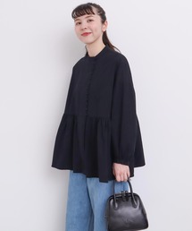 タイプライター ころころボタンブラウス