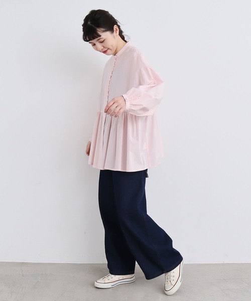 l'atelier du savon(アトリエドサボン)の「タイプライター ころころボタンブラウス(シャツ/ブラウス・レディース・ピンク/ホワイト/ブラック・FREE)」の17枚目の写真