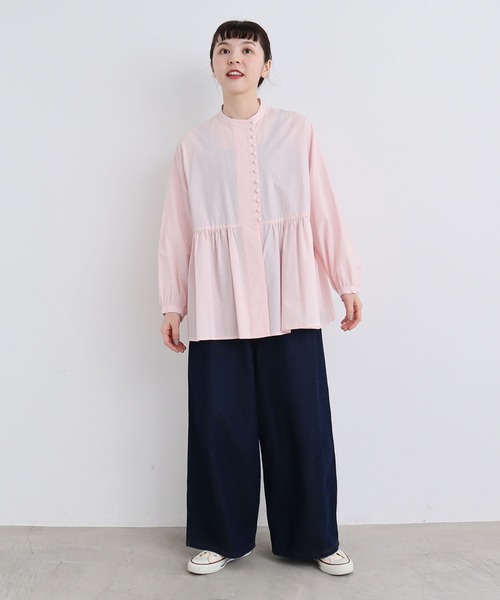 l'atelier du savon(アトリエドサボン)の「タイプライター ころころボタンブラウス(シャツ/ブラウス・レディース・ピンク/ホワイト/ブラック・FREE)」の15枚目の写真