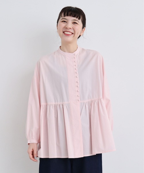 l'atelier du savon(アトリエドサボン)の「タイプライター ころころボタンブラウス(シャツ/ブラウス・レディース・ピンク/ホワイト/ブラック・FREE)」の7枚目の写真