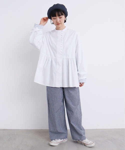 l'atelier du savon(アトリエドサボン)の「タイプライター ころころボタンブラウス(シャツ/ブラウス・レディース・ピンク/ホワイト/ブラック・FREE)」の21枚目の写真