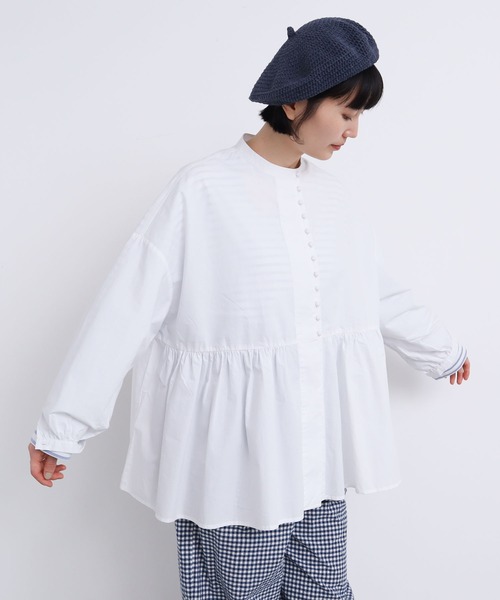 l'atelier du savon(アトリエドサボン)の「タイプライター ころころボタンブラウス(シャツ/ブラウス・レディース・ピンク/ホワイト/ブラック・FREE)」の14枚目の写真